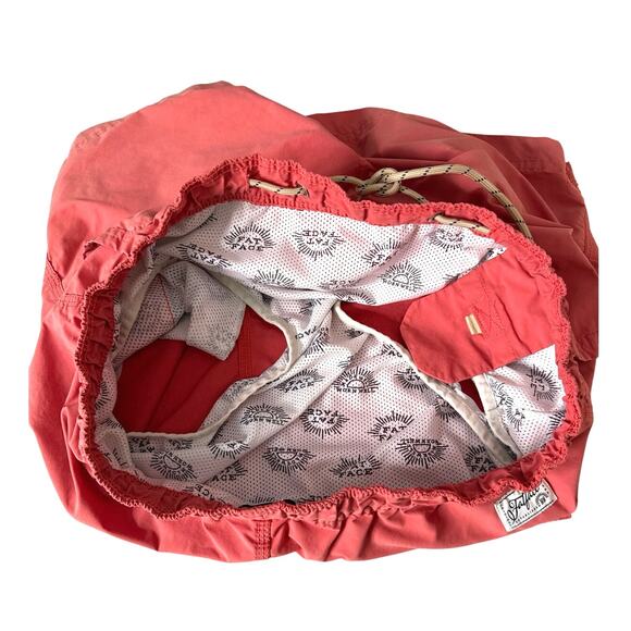 FATFACE men's swim trunks red size large with liner - Picture 3 of 8